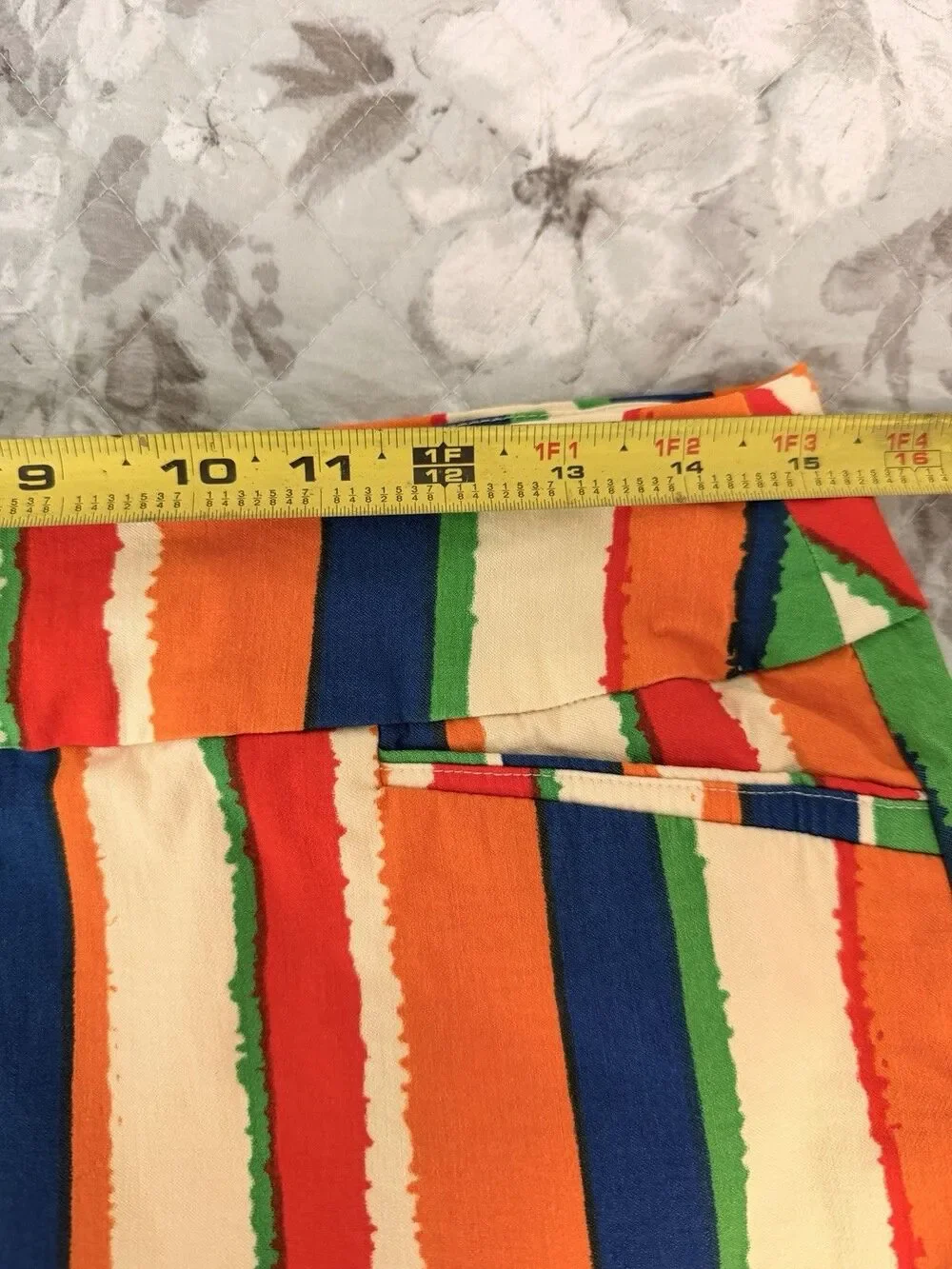 Attyre Petite 10P Multicolor Striped Pull On Skort Golf Tennis Resort Stretch